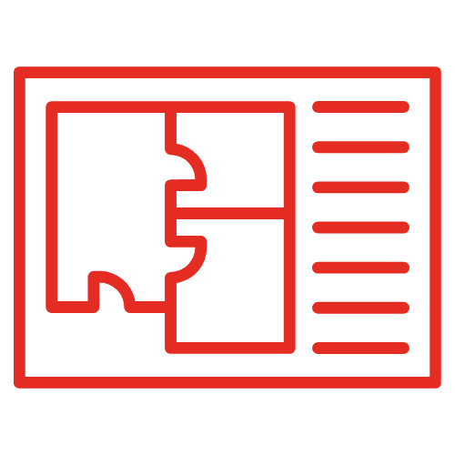 Connecting all the paperwork.