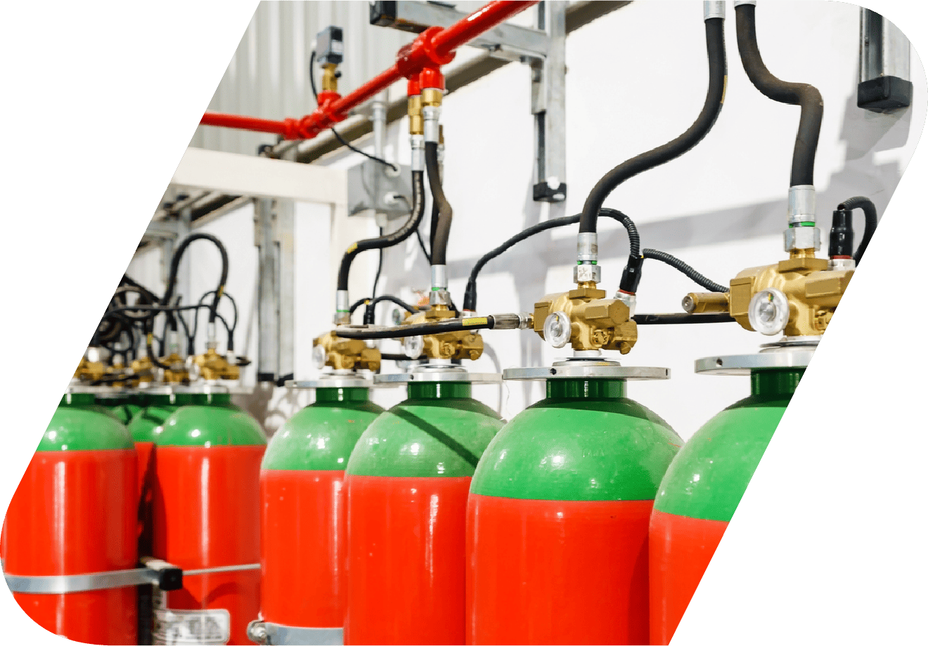 Gas suppression system protecting server room or archive by EA-RS Group