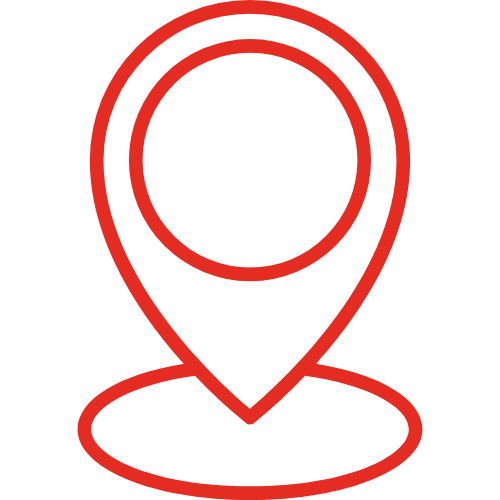 map and logo in red.